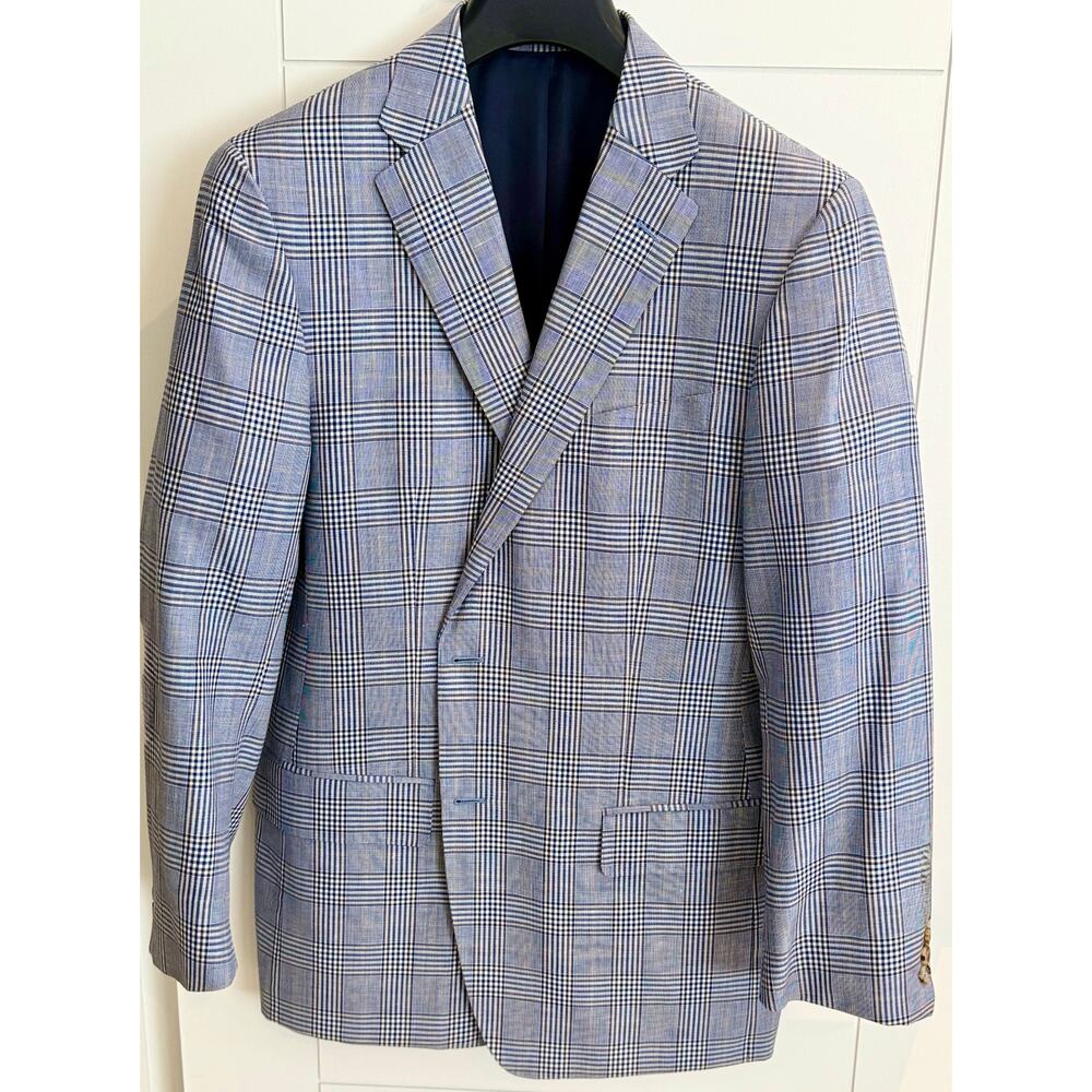 Facconable Sport Coat Plaid Size 56R
